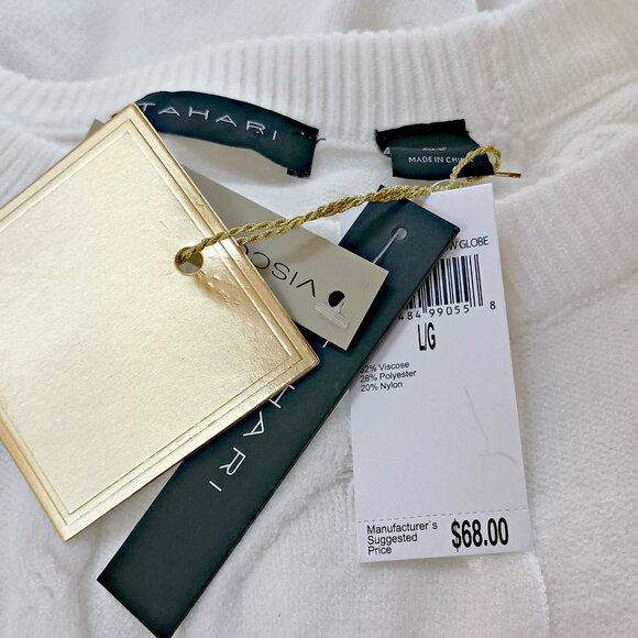 NEW! ULTRA SOFT PULLOVER SWEATER By TAHARI - Picture 2 of 5